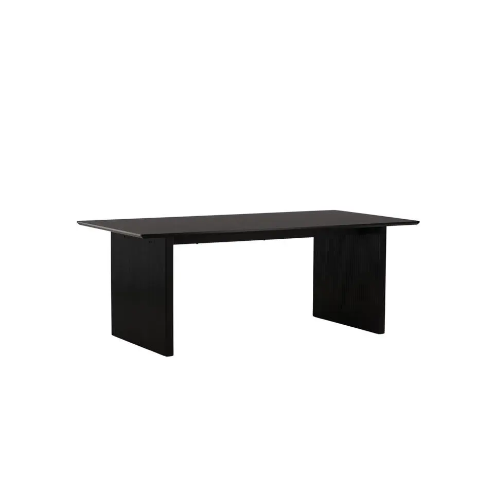 Eettafel Zwart Hout - 200x100x75cm - Vail