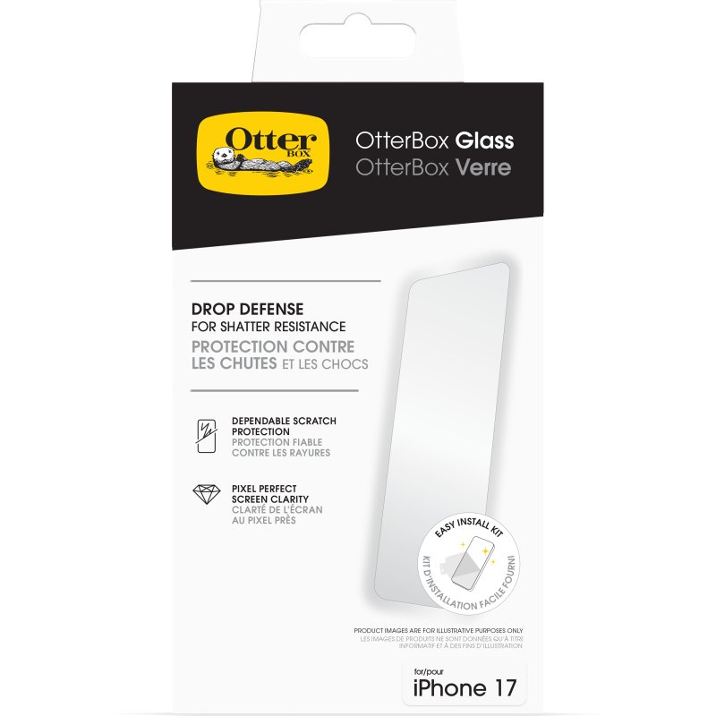 OtterBox Glass Series pour Apple iPhone 17, transparente