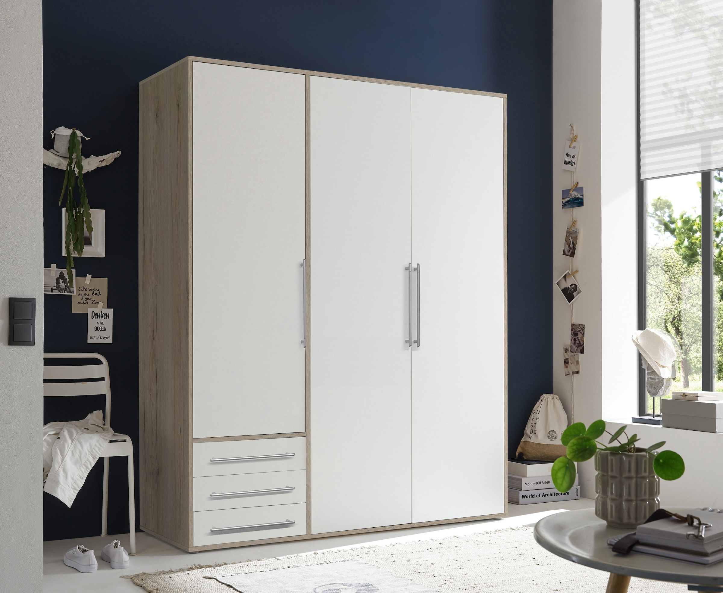 Schlafkontor Drehtürenschrank »Lyss Schrank, Kleiderschrank mit Drehtüren« in verschiedenen Farben und Grössen erhältlich