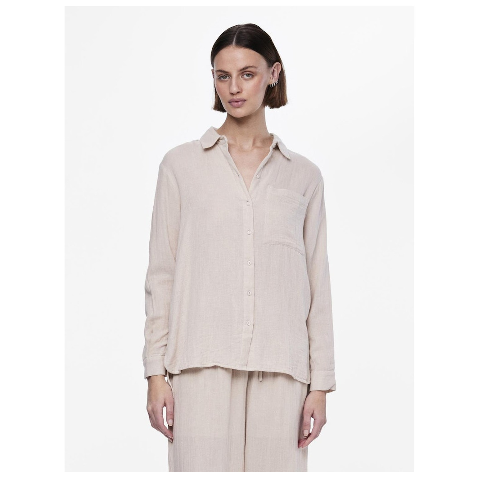 Pieces PCMASTINA LS RELAXED SHIRT