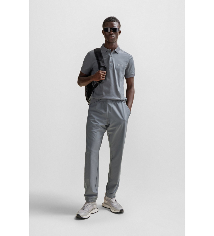 BOSS Polo Paule Cinza espelhado