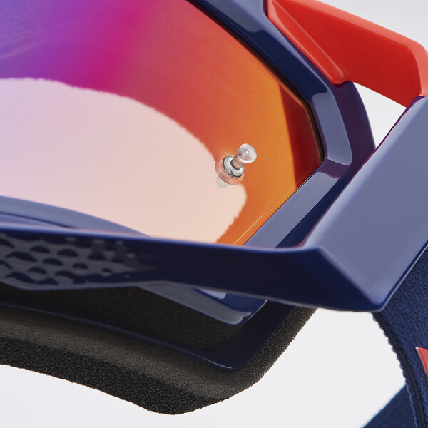 100% - Masque Racecraft 2 Republic - Red/Blue Mirror Bleu / Rouge