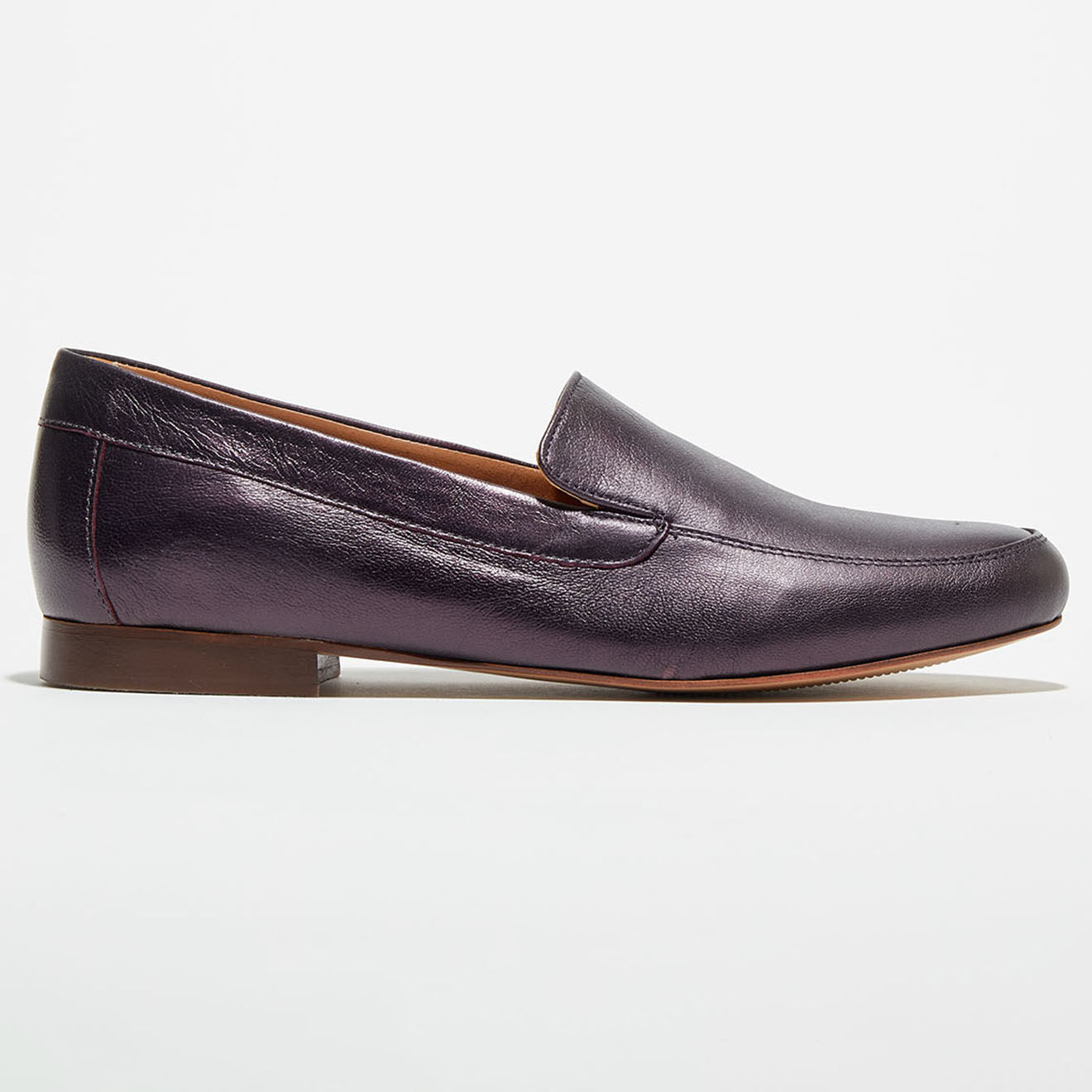 Quartier Latin Mocassins en Cuir Love irisés prune