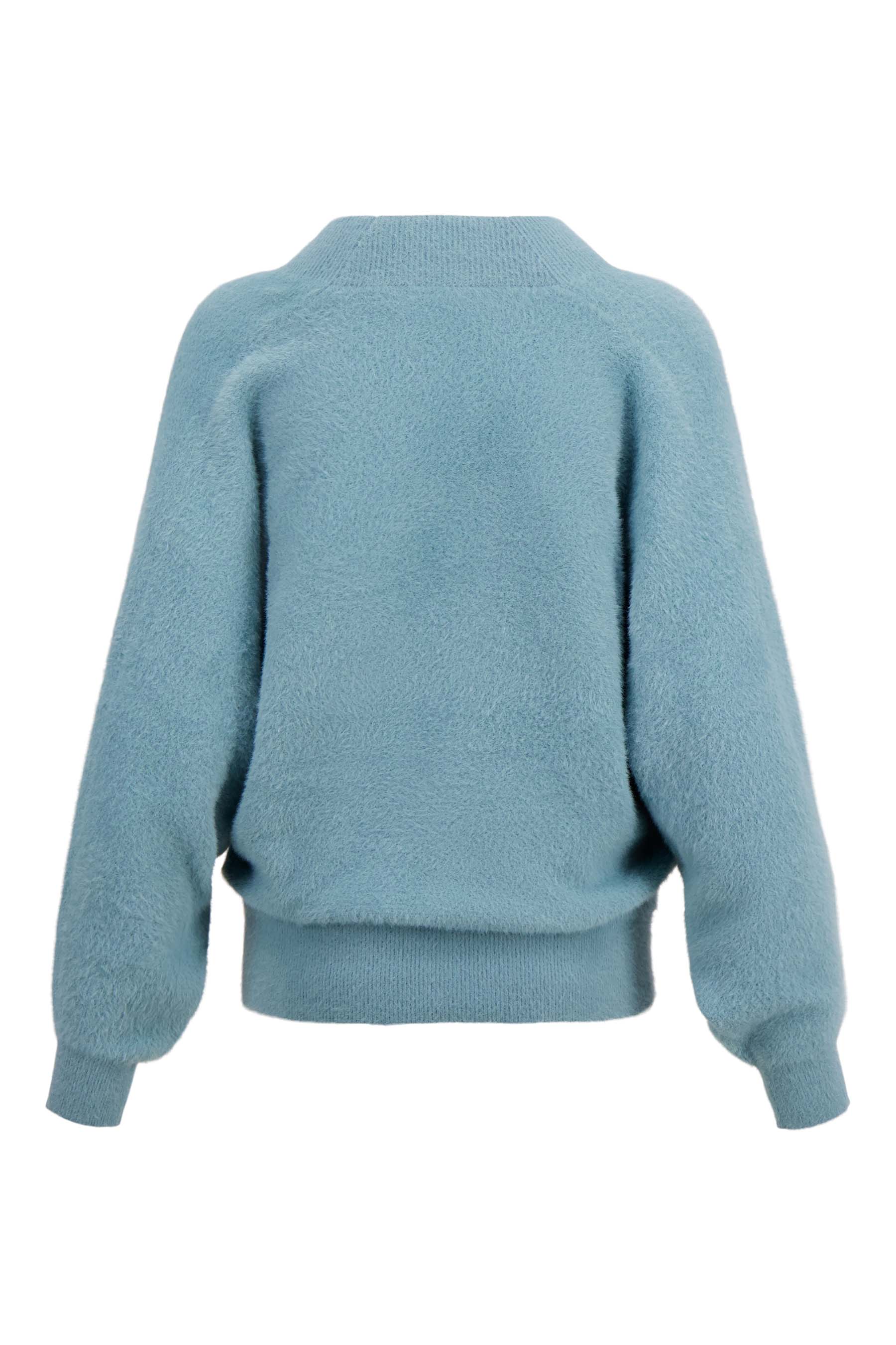 wikkel trui in fluffy garen