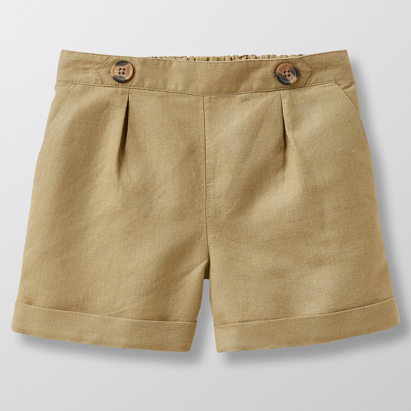 Cyrillus Short en Coton & Lin taupe foncé