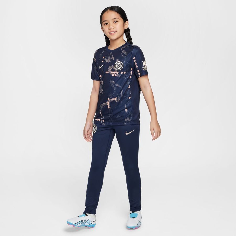 Chelsea Bas de Survêtement Dri-FIT Strike - Bleu Foncé/Orange Enfant