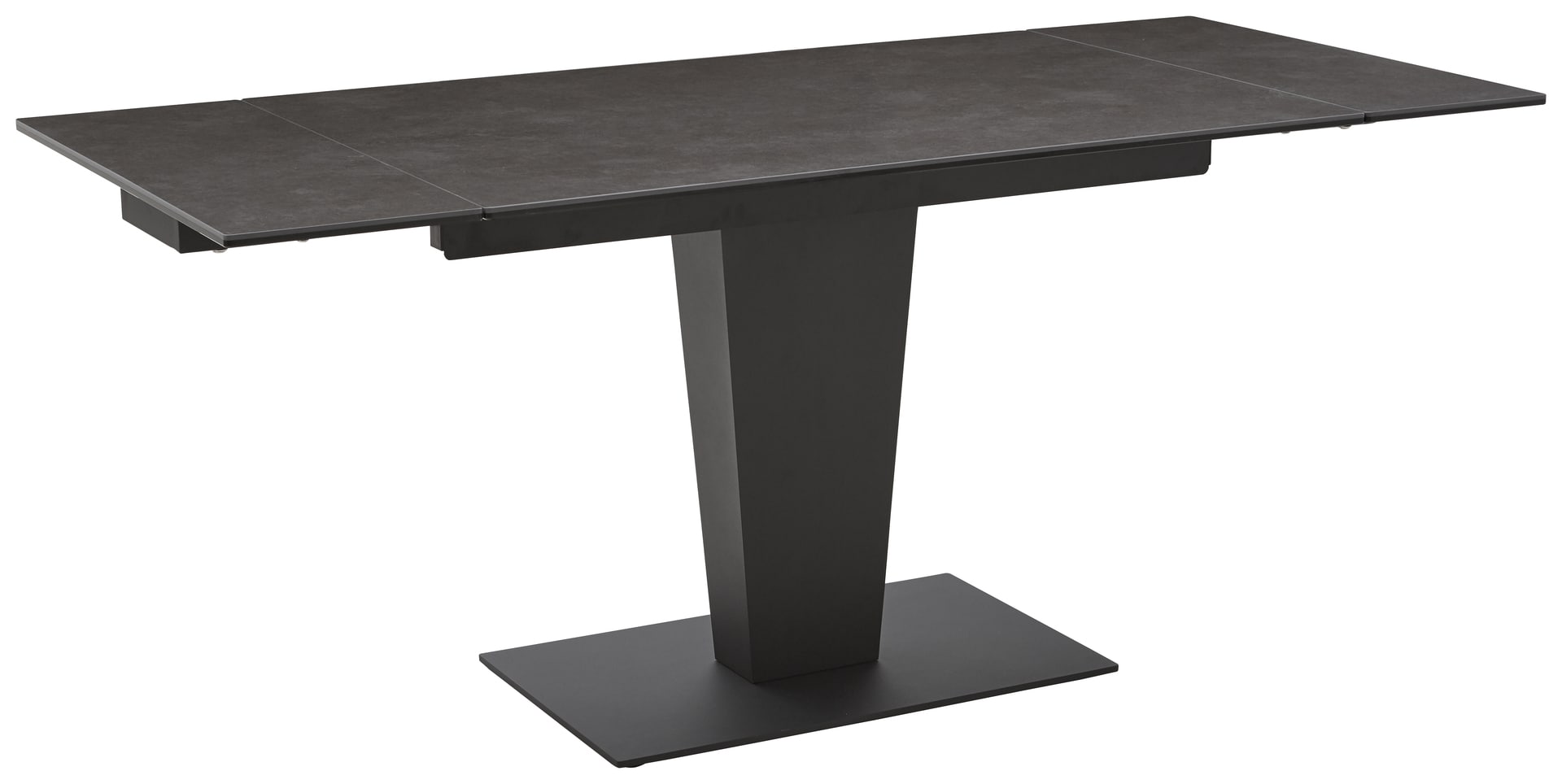 CASAVANTI Esstisch LAGO 120(180) x 80 cm Glaskeramik/schwarz
