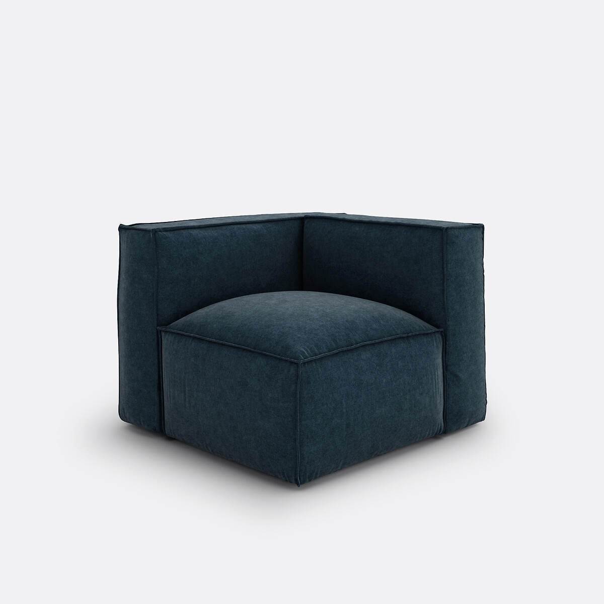 LA REDOUTE INTERIEURS<br>Sofá modular de canto em veludo texturizado, Seven