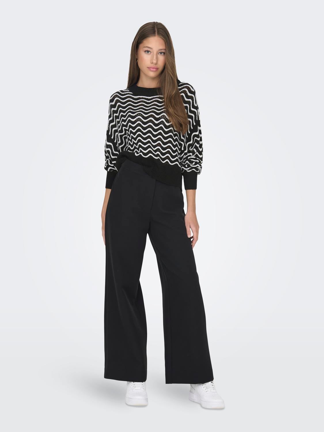 JDYRITA Strickpullover Black