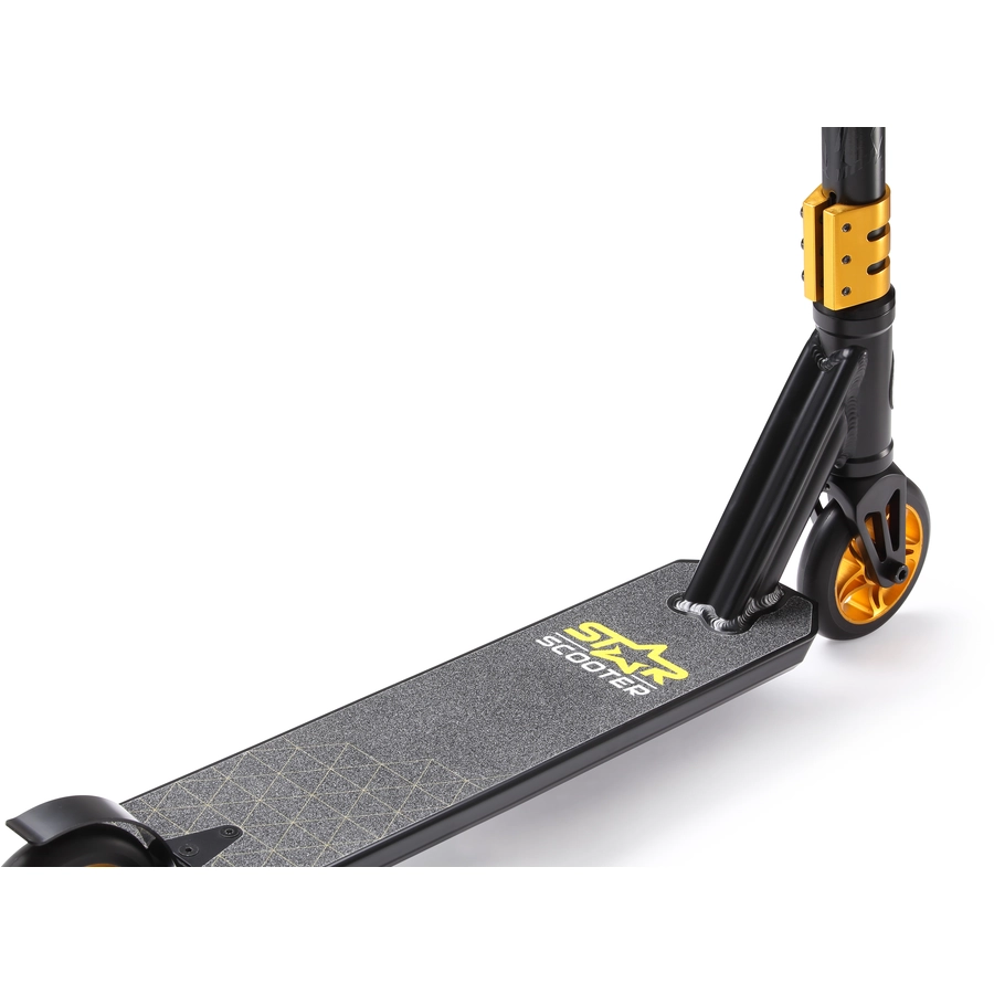Star Scooter Roller Stunt Trick 110mm Semi Prof schwarz, gold