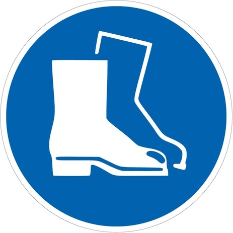 Panneau - Chaussures de sécurité obligatoires - M008 - ISO 7010