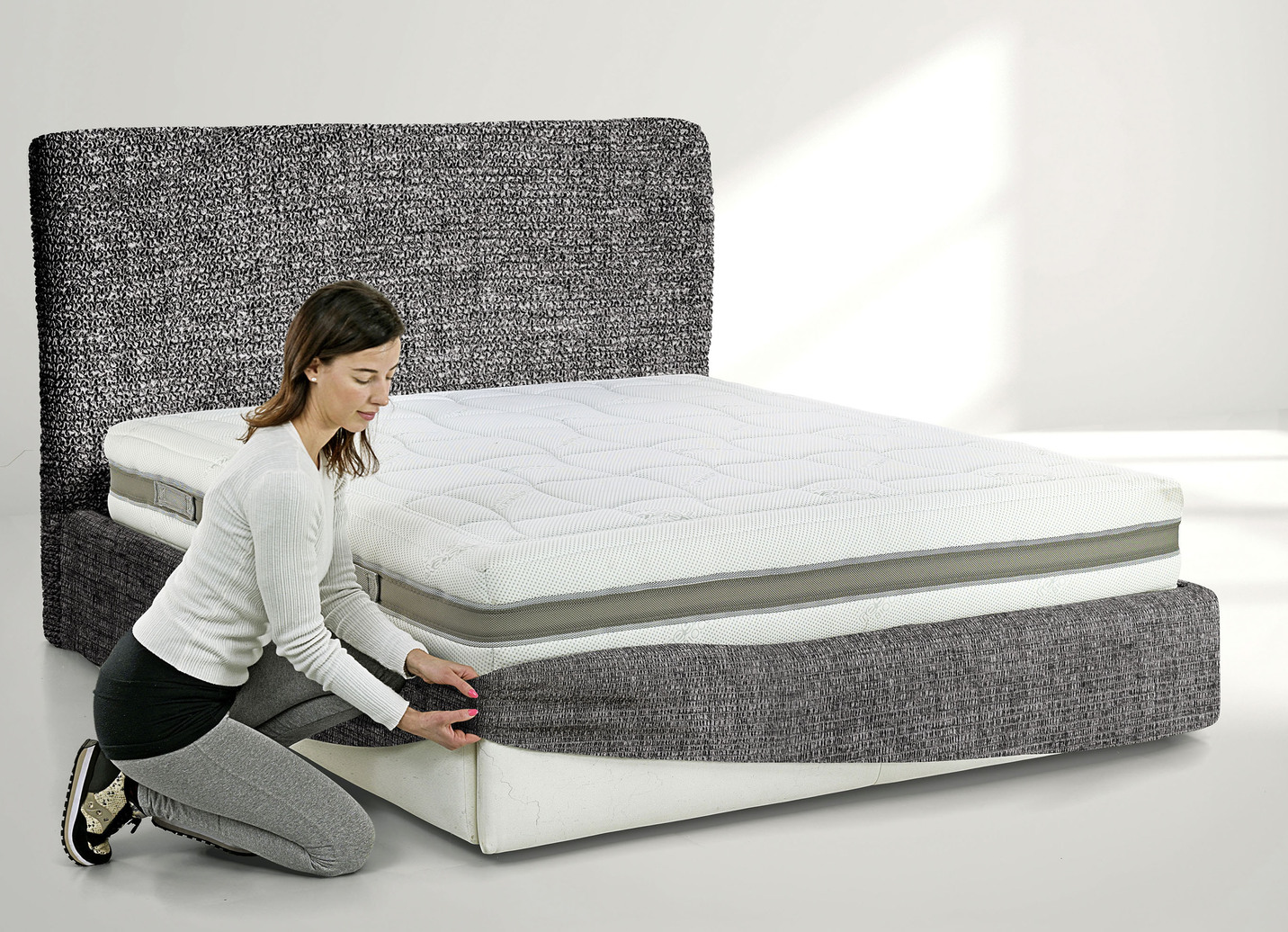 Stretchbezug für Boxspringbett in Mikrofaser-Qualität