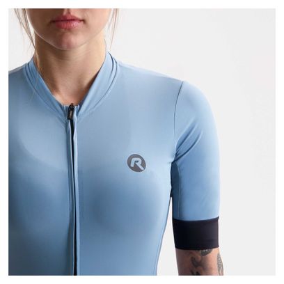 Maillot Manches Courtes Velo Rogelli Signature - Femme - Bleu