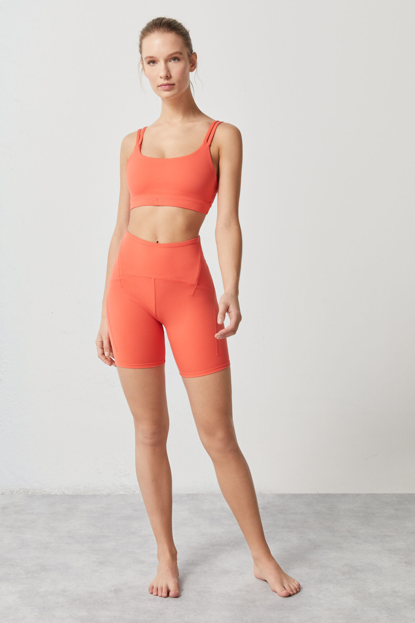 Calça de ciclismo Soft Move Coral - Vermelha