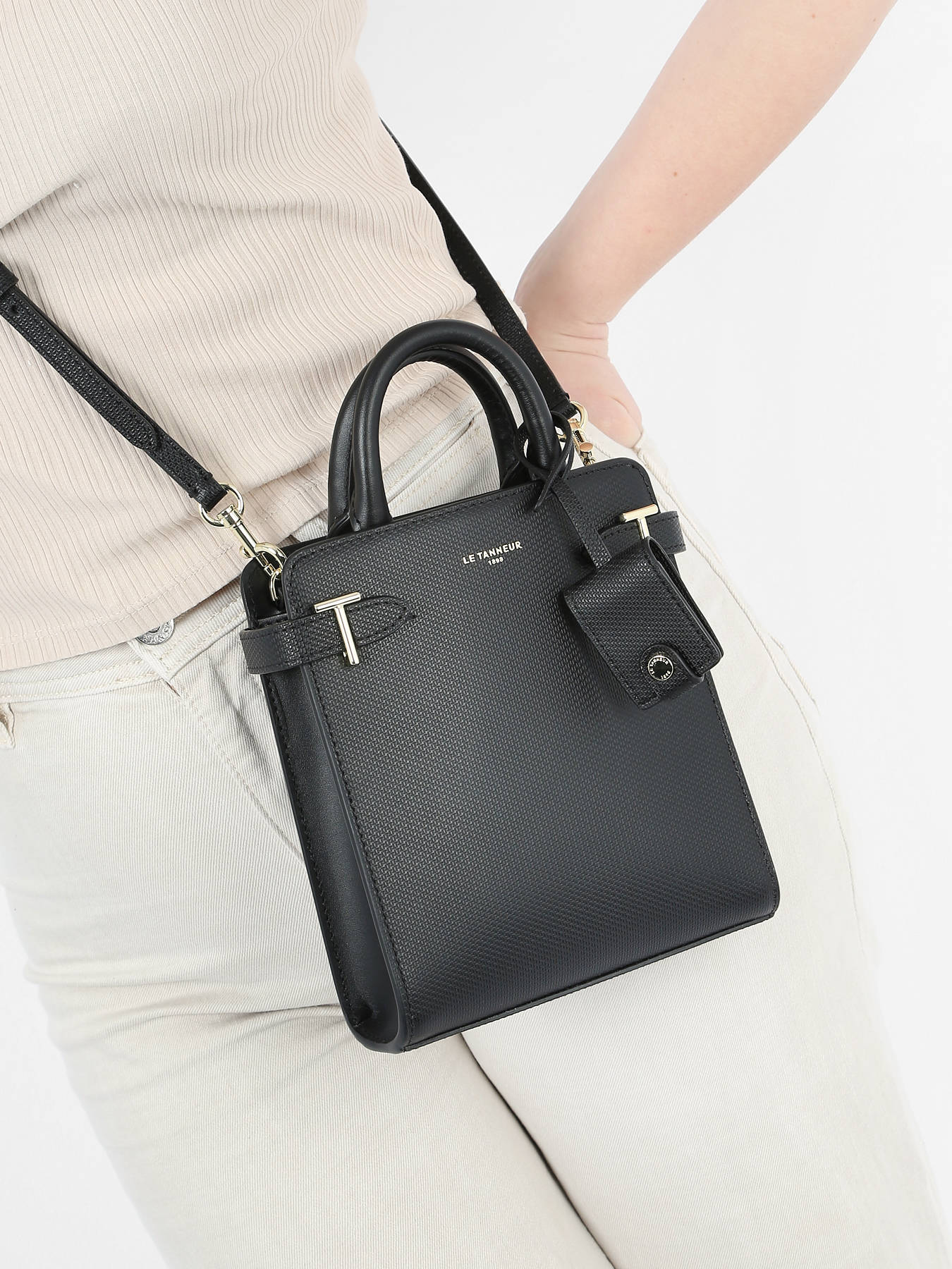 Sac bandoulire vertical Emilie cuir LE TANNEUR