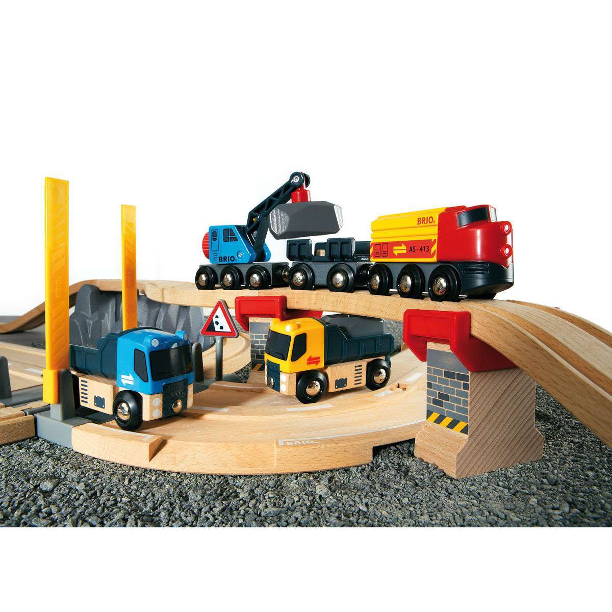 BRIO Spiel Straßen & Schienen Steinverlade Set