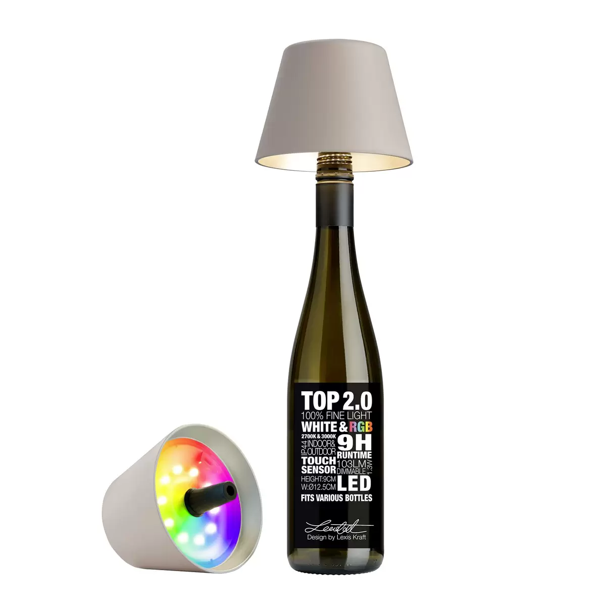 Tischleuchte Sompex Top Lampe 2.0 sand braun,taupe