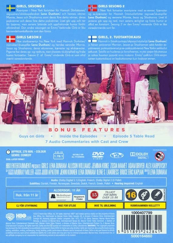 Girls - Sæson 2 - HBO - Blu-Ray