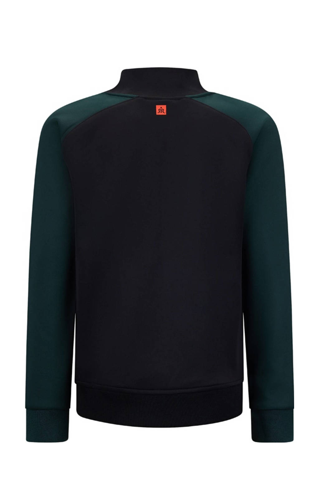 Retour Jeans sweatvest Arvid zwart/groen/oranje
