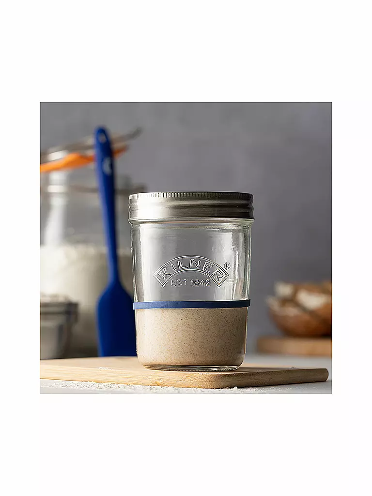 KILNER Sauerteig-Starter-Set 2 x 0,35l transparent