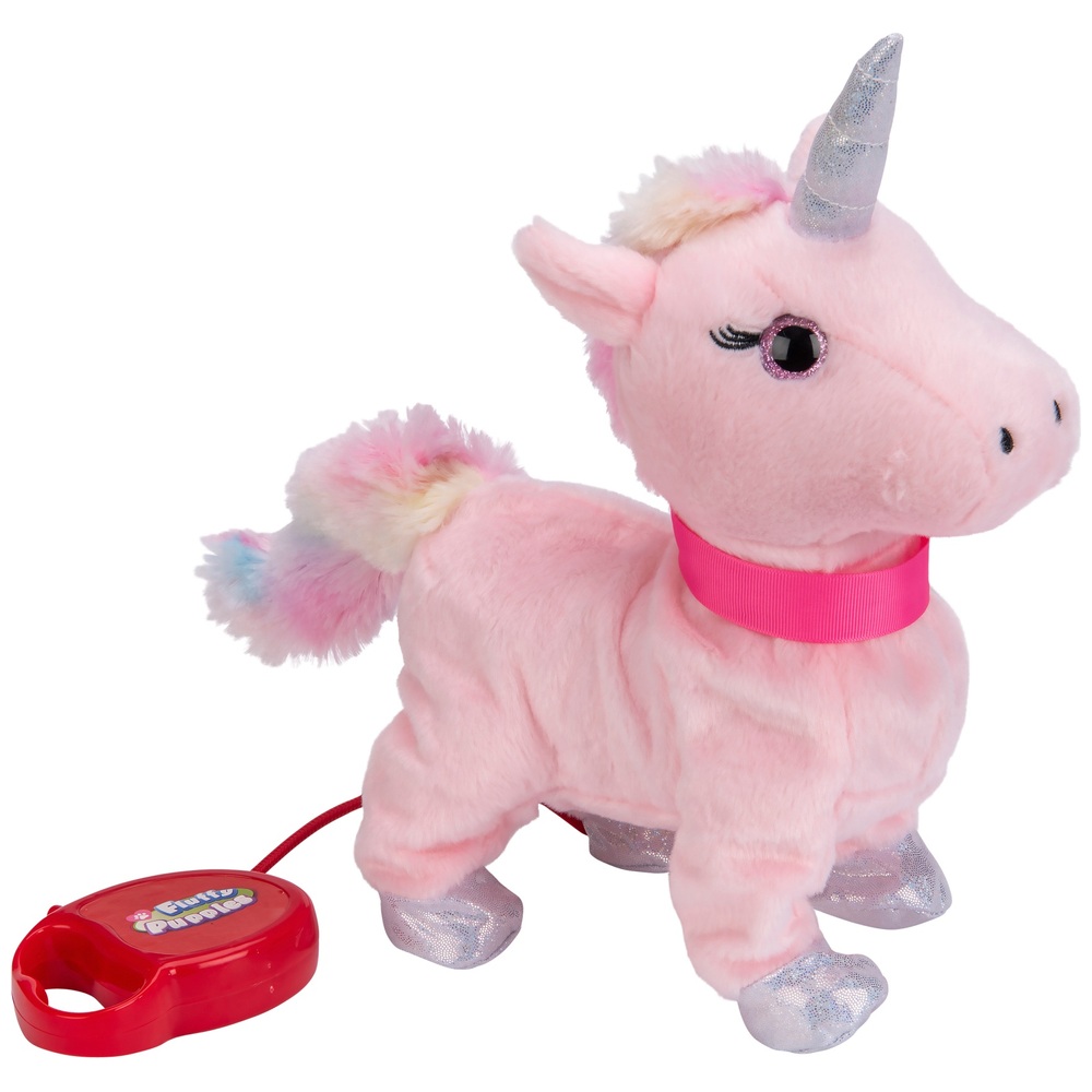 Flauschiges, laufendes Einhorn-Plüschtier