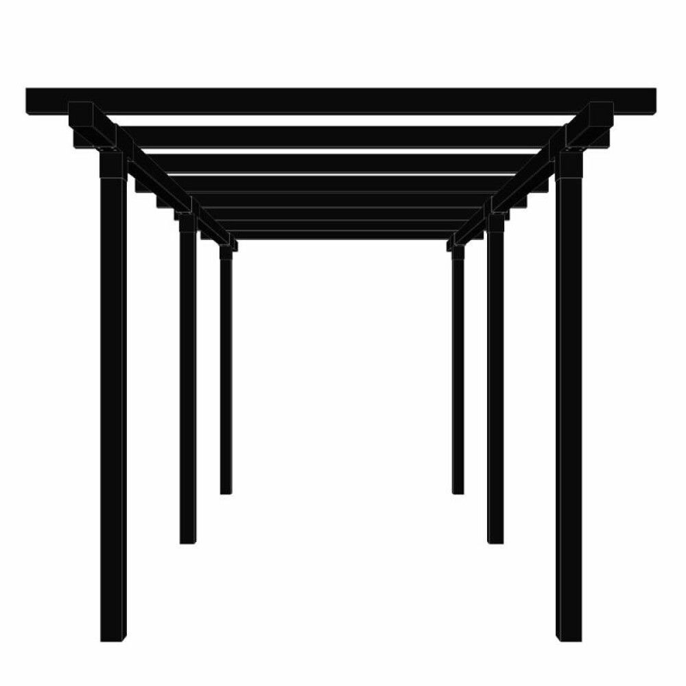 PERGOLA PLUS CUBIC DOBBEL 2 MODULER SVART