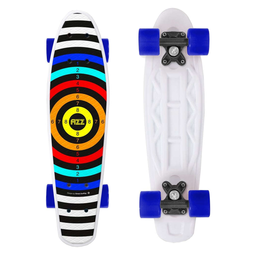 Skate de surf de rua multicolorido