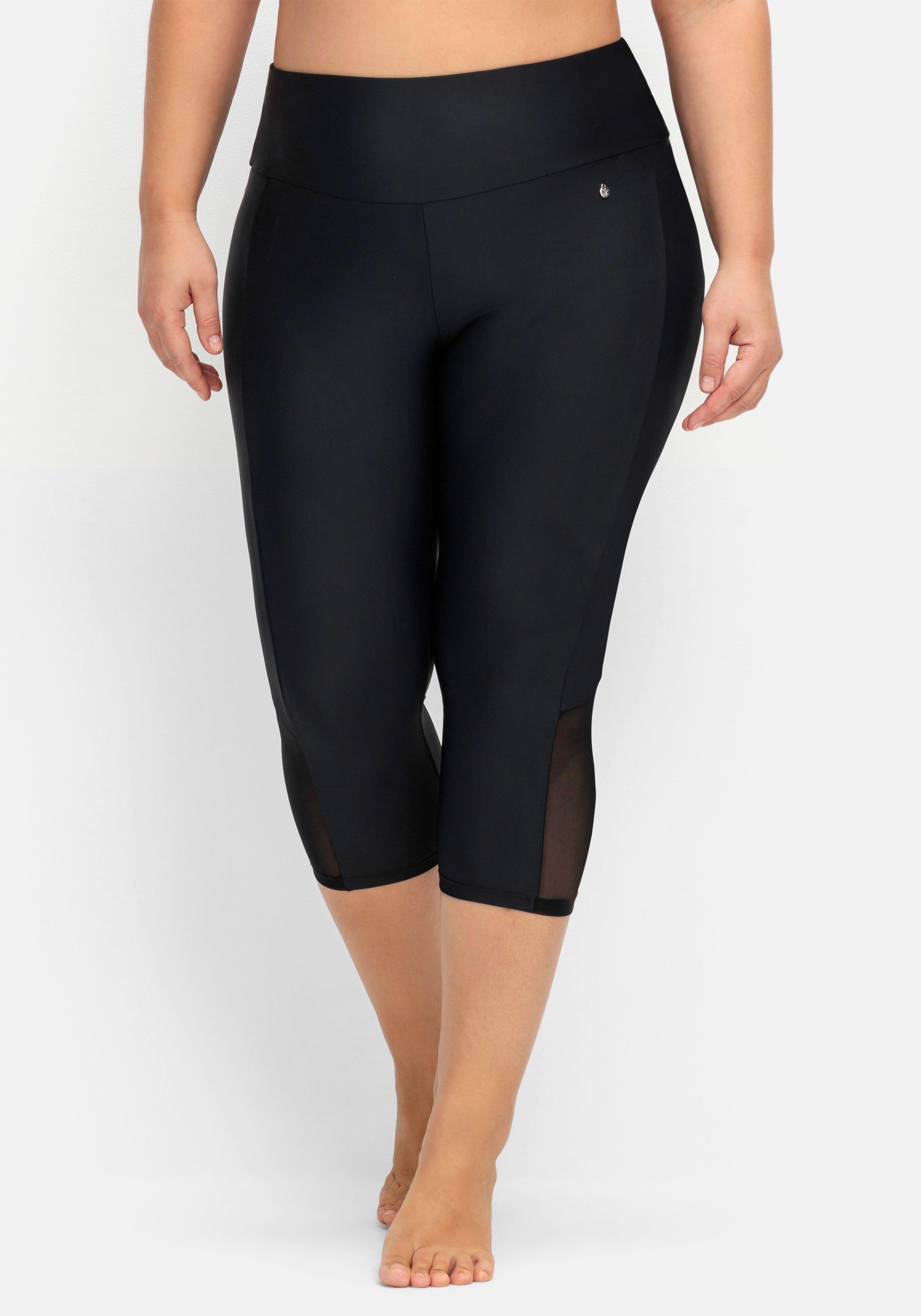 Capri-Badehose mit innenliegendem, fixiertem Slip