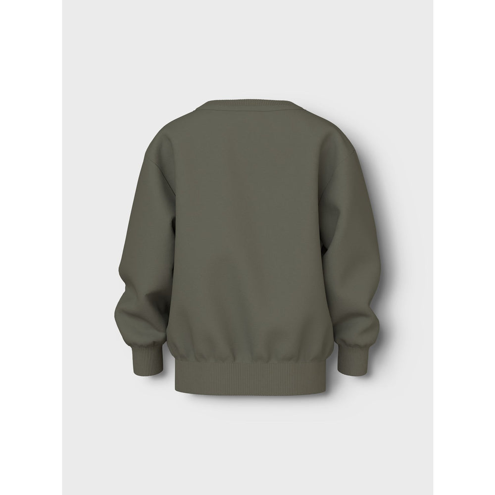 Køb Name It Dusty Olive Tractor Vallen Regular Sweatshirt