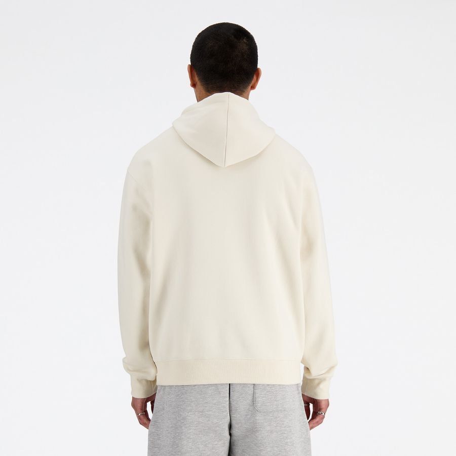 New Balance Sweat à Capuche Small Logo French Terry - Beige