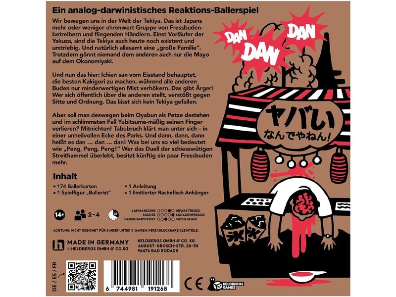 Heldbergs Games Partyspiel DAN DAN DAN Ein analog-darwinistisches Reaktions-Ballerspiel