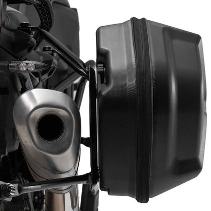 Valise SW-MOTECH AERO ABS AVEC SUPPORT (2 x 25 Litres) - Noir