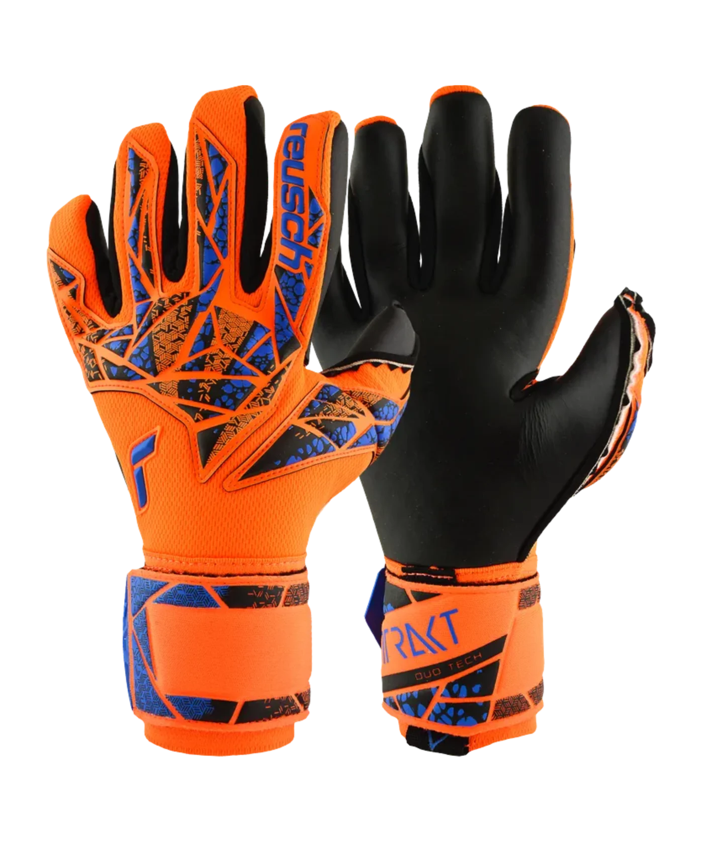 Reusch Attrakt Duo TW-Handschuhe Night Spark 2024 Orange Blau Schwarz F2211