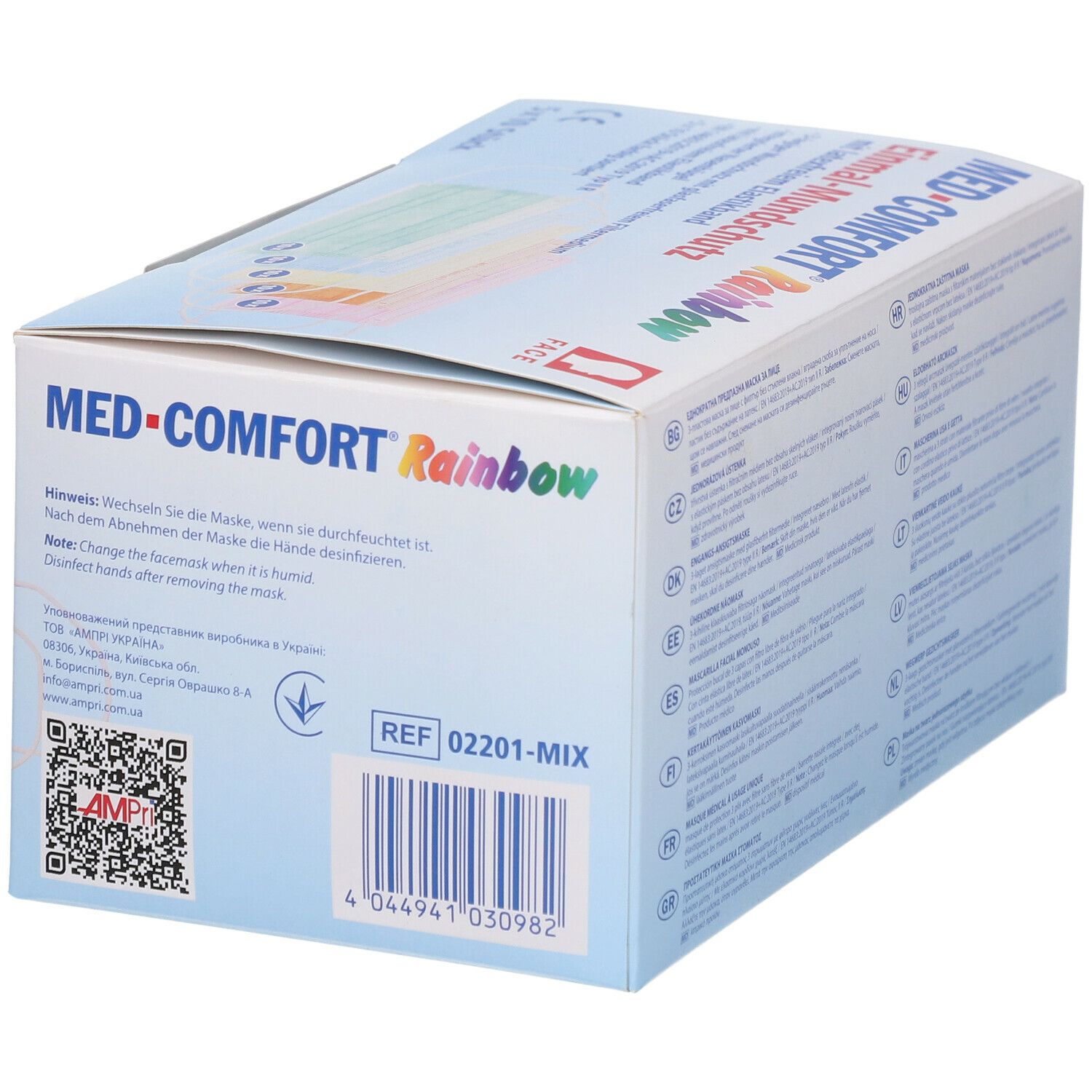 Med Comfort Mundschutz Rainbow Farbmix