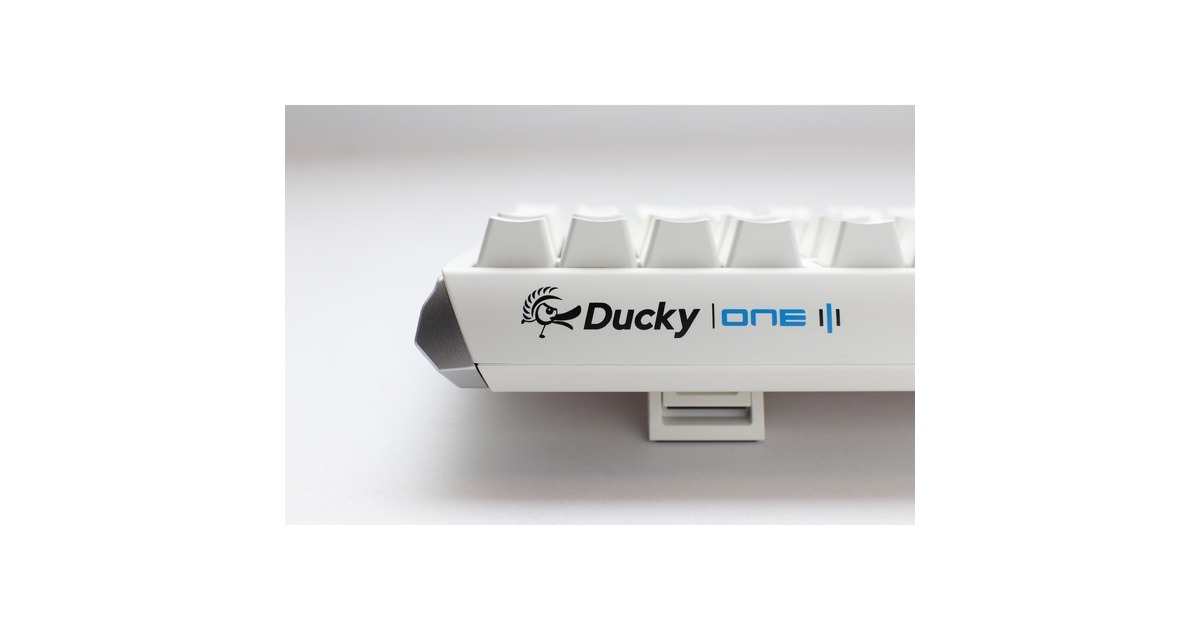 DuckyOne 3 Classic Pure White TKL, toetsenbord  (Wit, US lay-out, Cherry MX Red, RGB led, Double-shot PBT, Hot-swappable, QUACK Mechanics, 80%)