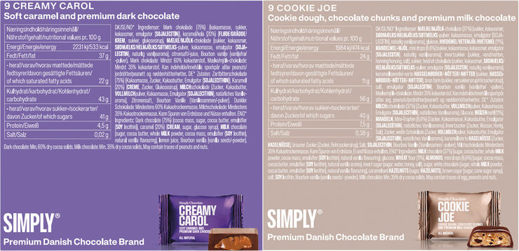 Simply Chocolate Gift Box, Sharing is caring (180 g)