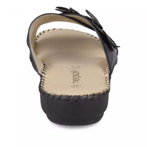 Mules NOIR NEOSOFT RELAX CUIR