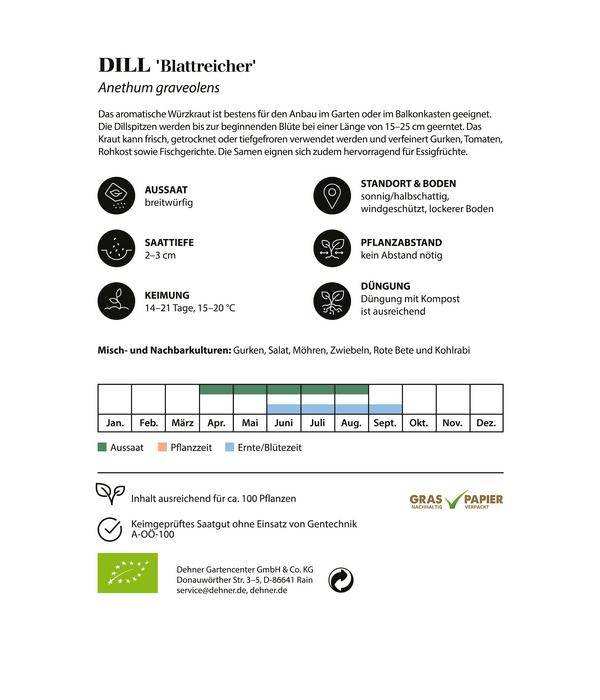 Dehner Bio-Saatgut Dill 'Blattreicher'