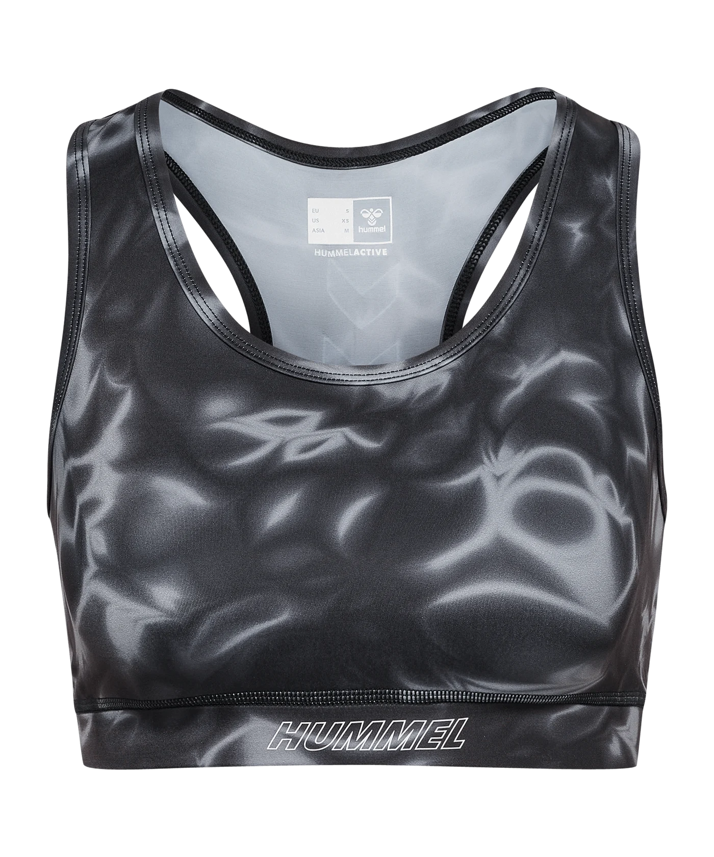 Hummel Te Twist Aop Sport-BH Damen Schwarz F2001