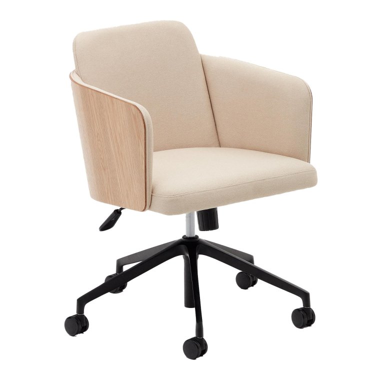 Kave Home Madai bureaustoel beige