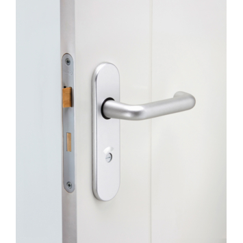 NEMEF 1200 serie insteekslot badkamerslot/wc-slot met gelakte voorplaat Doorn 50mm PC 63mm