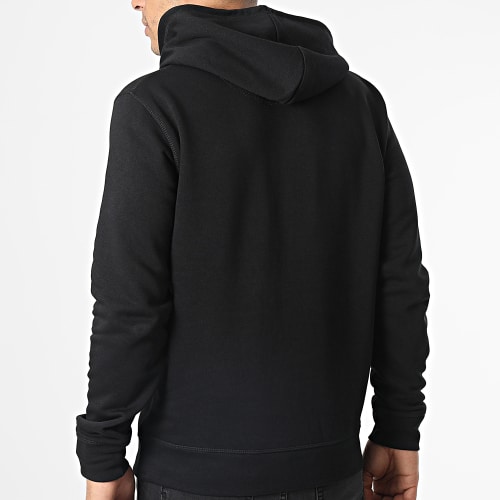 Sweat Capuche Gros Gamin Noir Blanc