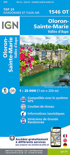 IGN - TOP 25 1546 OT OLORON SAINTE MARIE 1 25 000