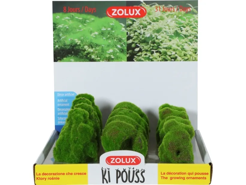Zolux ZOLUX KIPOUSS rock aquarium decoration with seeds of live plants, 1 pcs (assorted)