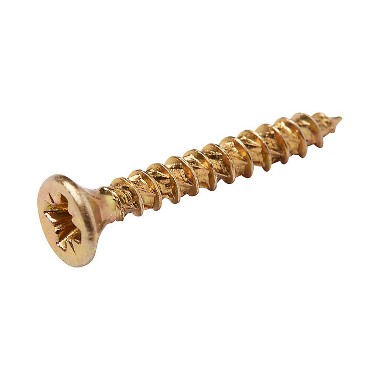 Vis à bois Turbodrive Premium pozidriv zinguée jaune 3.5x25 mm - 20 pièces