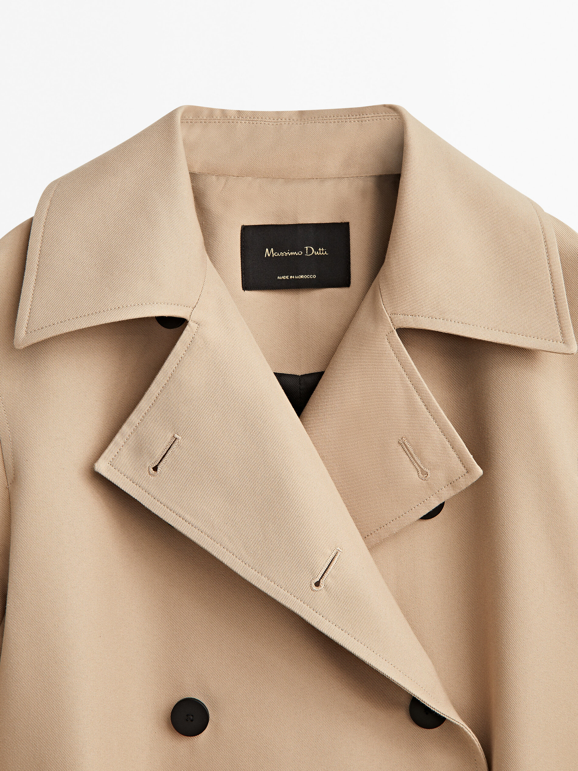 Chaqueta trincheira cinturón - CAMEL