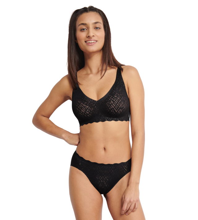 sloggi Slip »ZERO Feel Bliss«, unsichtbar, Stretch-Spitze, hoher Beinausschnitt, Freecut-Kanten