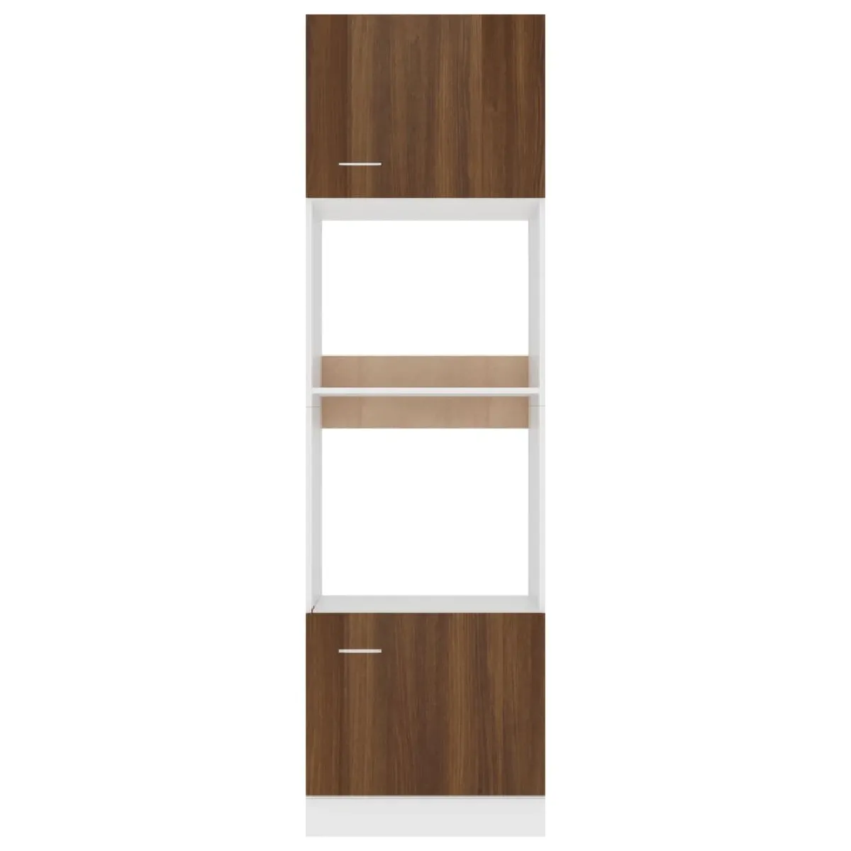 VidaXL Armoire à Micro-ondes Chêne Marron 60x57x207 cm