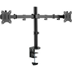 Bras support double, longueur du bras: 390 mm, noir