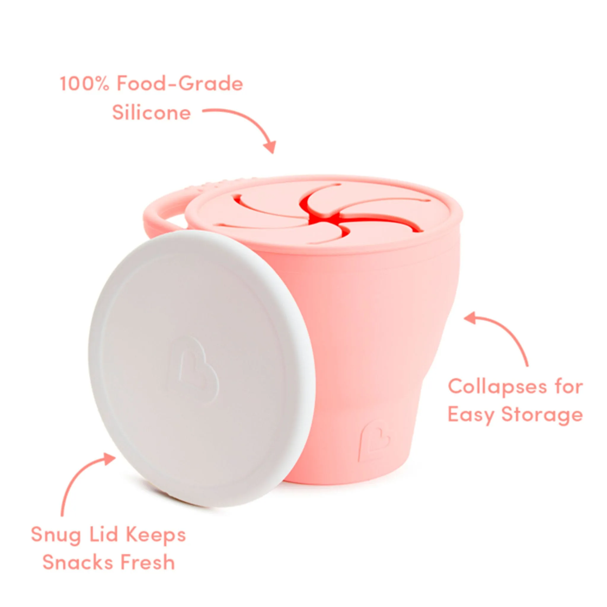 Munchkin Bol à Collation C’est Silicone!™ - Corail